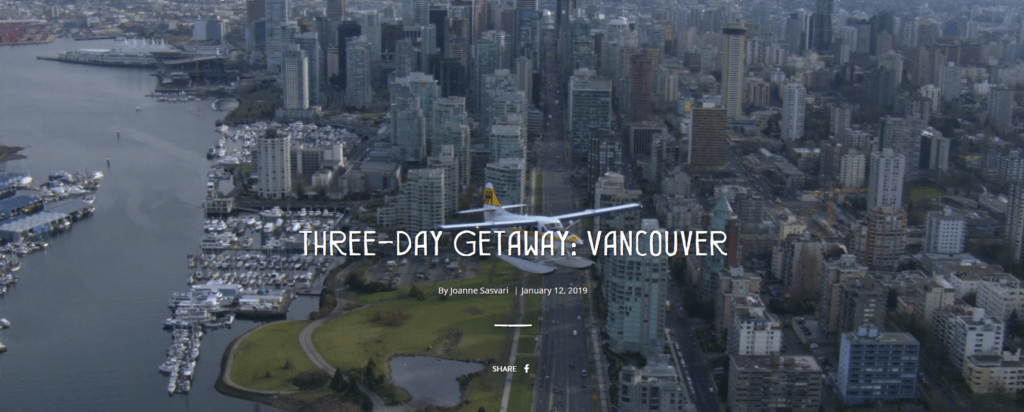 Three Day Getaway To Vancouver Guide – Rent a Car Vancouver